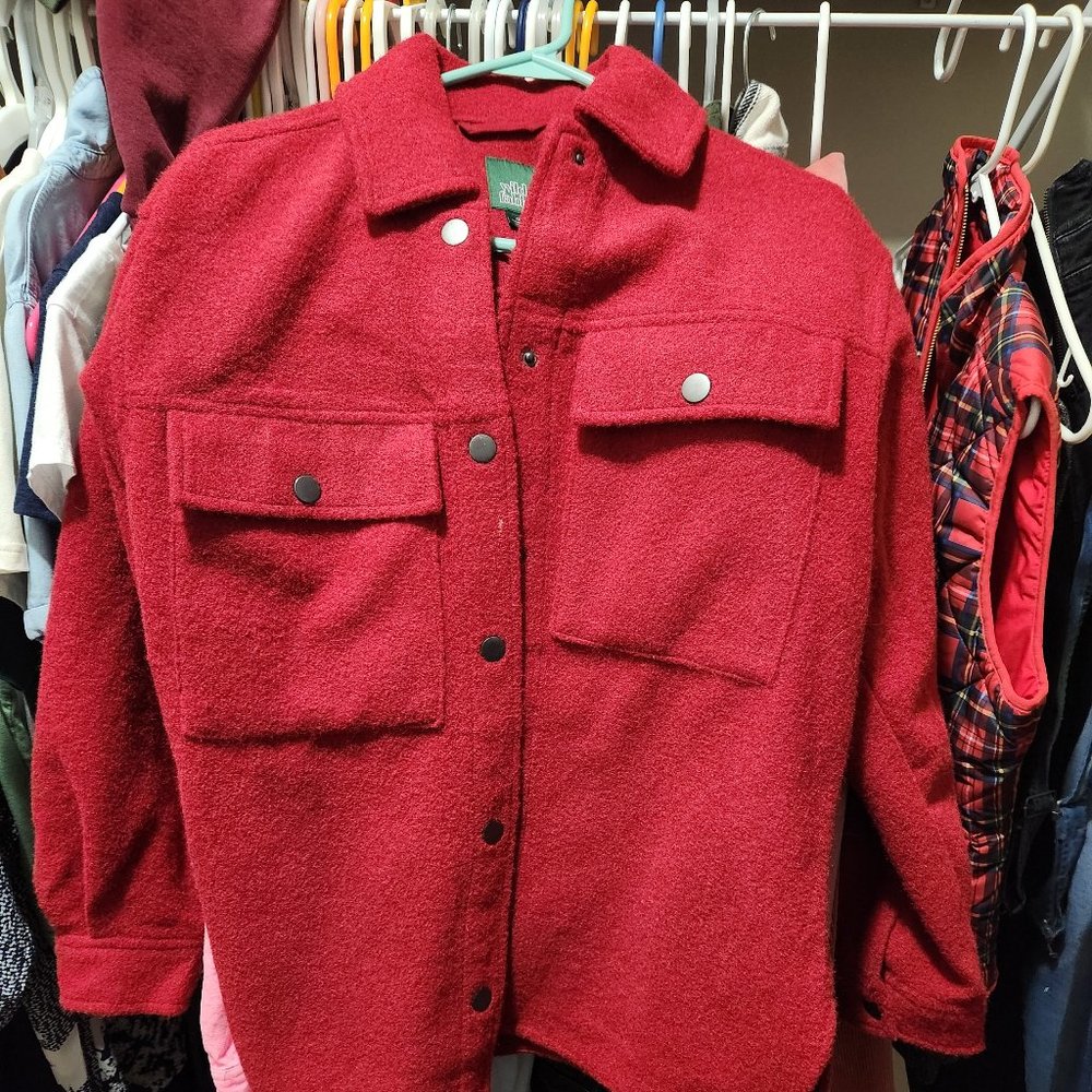 Target Wild Fable Red Shacket